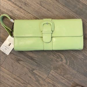 Lime EGO Wristlet//Clutch